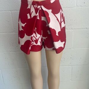 Keep Sake Red Floral Women's Shorts